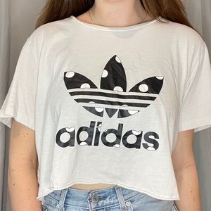 White Adidas Tee
